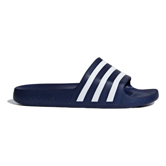 dark blue adidas adilette aqua slides - Picture 3 of 11